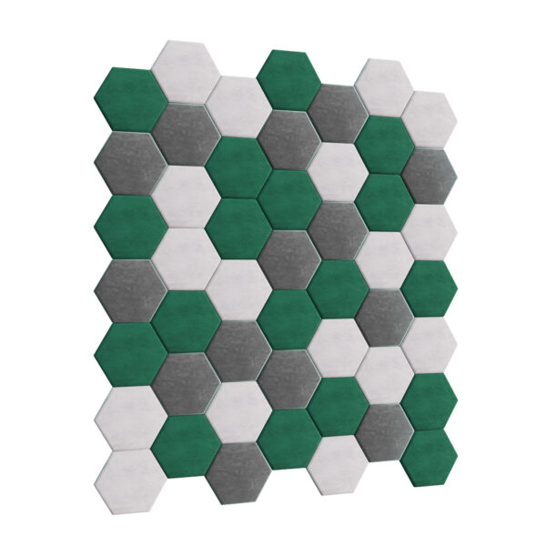 Panel ścienny tapicerowany HEXAGON