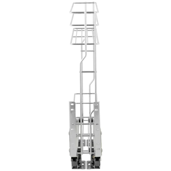 Dwupoziomowe cargo dolnego montażu do szafki 150mm cichy domyk ocynk